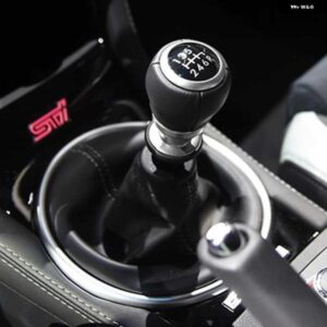 スバル 6 速車 マニュアル トランスミッション シフトノブ ギアシフトノブ インプレッサ WRX STI 2010-2019 スエードレザース