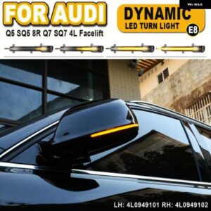 アウディ 2個 サイドミラー フラッシュライト LED ダイナミック ウィンカー ウインカーランプ Q5 SQ5 8R 2010-2014-16 Q7 4L SQ7
