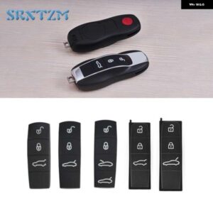 ポルシェ 交換用ゴムボタン 9YA カイエン 971 パナメーラ キーシェル 3 ボタン リモートキーフォブケースゴムパッド リモートキー