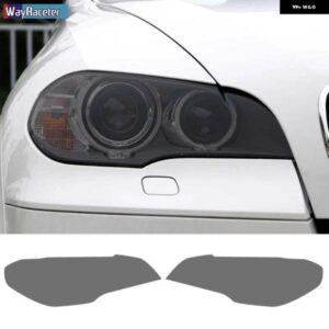 BMW 2個 ヘッドライト フィルム フロントライト クリアスモークブラック TPU ステッカー X5 E70 X5M M パフォーマンス 2007-2013