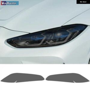 BMW 2個 M パフォーマンス ヘッドライト フィルム フロントライト クリアスモークブラック TPU ステッカー M3 G80 G81 2021 2022