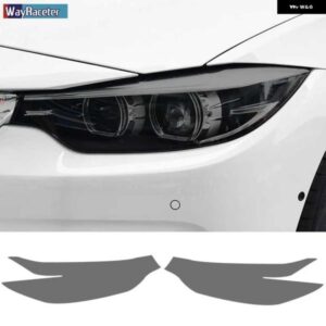 BMW 2個 ヘッドライト フィルム フロントライト クリアスモークブラック TPU ステッカー M4 F82 F83 4シリーズ F32 F33 F36