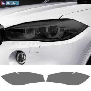 BMW 2個 ヘッドライト フィルム クリアスモークブラック TPU ステッカー X5 F15 X5M F85 M パフォーマンス