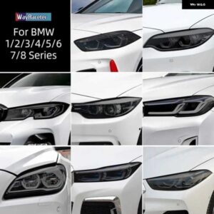 BMW スモークブラック TPU ステッカー ヘッドライト フィルム F40 F22 F44 F30 F31 G20 F34 F32 F36 F10 G30 F06 F07 F12 F01 G11