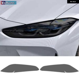BMW 2個 M パフォーマンス ヘッドライト フィルム フロントライト クリアスモークブラック TPU ステッカー M4 G82 G83 2021 2022
