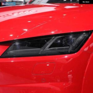アウディ 2個 ヘッドライト フィルム ヘッドランプ クリア黒 TPU ステッカー TT TTS TTRS MK3 8S 2015-現在