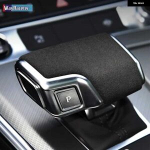 アウディ スエードレザーギアシフトノブ トリムカバー プロテクター 装飾 A6 A7 C8 Q8 SQ8 S8 Q7 RS7 2020 RS6