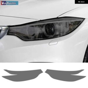 BMW 2個 ヘッドライト フィルム フロントライト クリアスモークブラック TPU ステッカー F32 F33 F36 4シリーズ M パフォーマンス