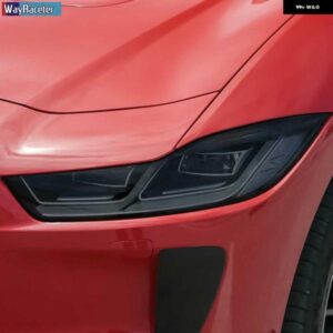 ジャガー 2個 ヘッドライト フィルム 自己修復クリア黒 TPU ステッカー I ペース 2018 2019 2020