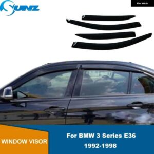 BMW ウィンドウ 3シリーズ E36 1992-98 ウィンドウ ディフレクターレインガードバイザー日よけ SUNZ