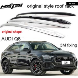 アウディ OEM スタイル ルーフ ラック バー ルーフ レール Q8 2022 2023 2024形状 合金ドリル穴 簡単な取り付け