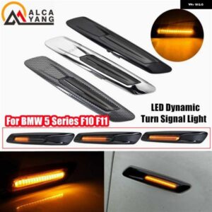 BMW 2X LED シーケンシャルフェンダー インジケータ ーサイドマーカーウインカーウィンカー ライト 5シリーズ F10 F11 528I 528IX 535I 2011 12 2013