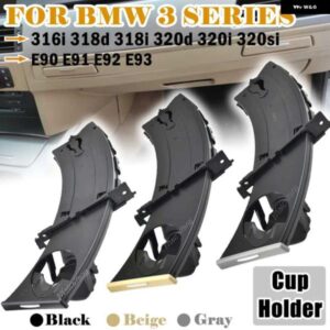 BMW 左/右車フロントドリンクカップホルダー 水カップドリンクホルダー カップホルダー スタンド E90 E91 E92 E93 格納式