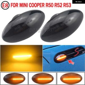 BMW ダイナミック ウインカー ターン シグナル ライト サイド マーカー ミラー インジケータ ー アンバー LED 点滅 MINI COOPER R50 R52 R53 2002-2008