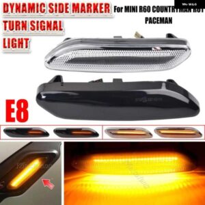BMW MINI COOPER R60 R61 COUNTRYMAN PACEMAN ダイナミック スクロール 点滅 LED サイド マーカー インジケータ ー ランプ ターン シグナル フェンダー