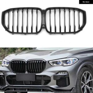 BMW フロントキドニーグリル レーシング グリル X5 G05 2019-2022 30D 40I 50I M50D X5M F95 シングルスラット車アッパーバンパー フードメッシュグリッド