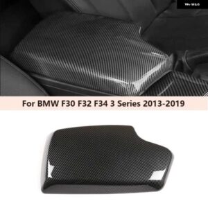 BMW LHD ABS カーボンセンターコンソール アームレスト カバー トリム F30 F32 F34 3シリーズ 2013-2019 カー