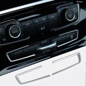 BMW 2個 2 シリーズ F45 F46 218I 220I 2015-2019 ABS クロームモードボタンフレームカバー トリム