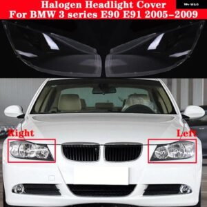BMW 3 シリーズ E90 E91 2005-2009 318I 320I 325I 330I ハロゲン ヘッドライト カバー ランプシェード ヘッドランプ ライトガラスレンズシェル