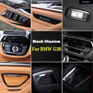 BMW 5 シリーズ G30 2017-22 ステンレス ドア シート ウィンドウ ガラス リフト ボタン カバー トリム