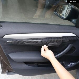 BMW ABS カーボン X1 E84 2011-2015 インナードアパネルカバー ステッカー インテリア トリム傷防止 装飾