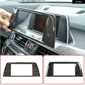BMW ABS カーボン X1 F48 2016-2019 カーセンターコンソール GPS ナビゲーション画面 装飾 フレームカバー トリム自動車
