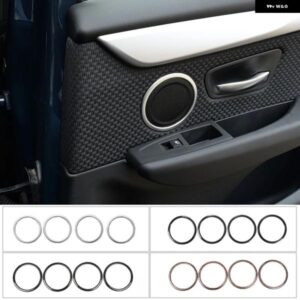 BMW カーボン X1 X2 F47 F48 2 シリーズ アクティブツアラー F45 F46 2015-2017 ドアスピーカー 装飾 リングカバー トリム