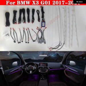 BMW アンビエントライト X3 G01 2017-2021 スクリーン コントロール 装飾 LED 11 色自動ムードランプライト ストリップ