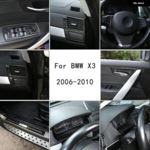 BMW X3 E83 2006-2010 カースタイリングソフトカーボンカー インテリア ステッカー インテリア のフルセット