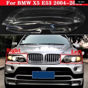 BMW X5 E53 2004-2006 フロント ヘッドライト レンズカバー オートシェル ヘッドランプ ランプシェード ヘッドライト ランプカバー ランプカバー ガラス