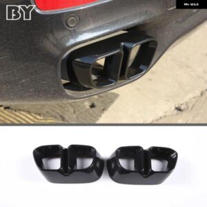 BMW X5 X6 F15 F16 2014-2018 マフラーマフラーブラックテールパイプ 装飾 カバー ステッカー 合金