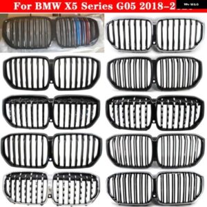 BMW カースタイリングミドルグリル X5 シリーズ G05 2018-2020 ABS プラスチックフロントバンパー グリルオートセンターグリル垂直バー