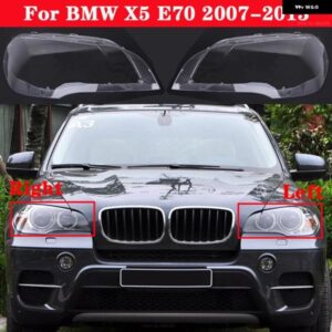 BMW フロント ヘッドライト カバー X5 E70 2007-2013 XDRIVE 30I/35I/40I/48I/50I/35D/40D ヘッドランプ ランプカバー ガラスシェル 63117288995