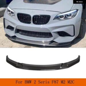 BMW フロントバンパー リップ スポイラー スプリッター F87 M2 コンペティション M2C 2017 - 2020 カーボンフロントリップガードチンカー スポイラー