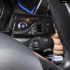 BMW ABS カーボンステアリングロッドカバー ワイパーレバートリム 汎用 X2/3/5 F15 F25 F45 F07 F32 F34 F01 F06