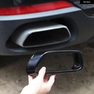 BMW ブラックステンレステールスロートテールマフラーマフラー出力カバー X5 X6 F15 F16 2014-2018