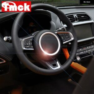ジャガー ABS クローム ステアリング ホイール リング ステッカー ロゴ フレーム トリム F-PACE X761 XE X760 XF/XF