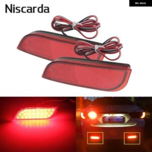 スバル ペア LED リアバンパー リフレクターライトドライブブレーキフォグトリム テールランプ /インプレッサ/XV/WRX/レヴォーグ/クロ