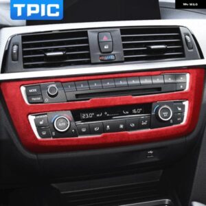 BMW アルカンターララップ F30 F32 F33 F34 F36 325I 3 4 シリーズセンターコンソール CD パネルカバー トリム ステッカー