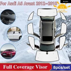 アウディ A6 アバント C7 4G 2012 2018 2017 フル フロントガラス サラウンドサンシェードサイドウィンドウバイザーカバー