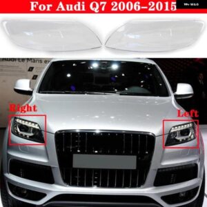 アウディ フロント ヘッドライト カバー Q7 2006-2015 自動 ヘッドランプ ランプシェードランプカバー ヘッドランプ ライトカバー ガラスレンズシェル