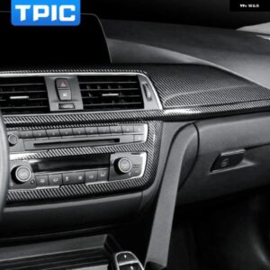 BMW F30 F32 F34 3GT F36 カーボン ABS カバー ステッカー ダッシュボード パネル 装飾 インテリア トリム