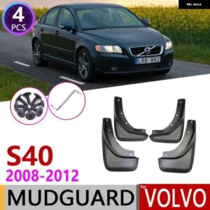 ボルボ フロントリア車 マッドフラップ S40 2008 2012 フェンダー マッドガード フラップ マッドガード 2009 2010 2011 第 2 世代
