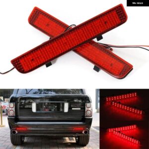 ランドローバー ペア LED リアバンパー リフレクターライト運転ブレーキフォグトリムモールド テールランプ L322 2012 フリーランダー 2 LR2