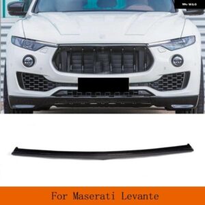マセラティ レヴァンテ ベース S スポーツ ユーティリティ 4 ドア カーボン車フロントバンパー ミドルメッシュグリル 装飾 トリム 2017 2