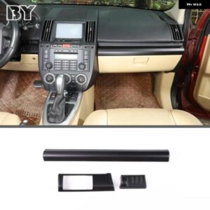 ランドローバー マットブラック ABS インテリア フリーランダー 2 2007-2015 センター コンソール ダッシュボード カバー 車 トリム ステッカー LHD