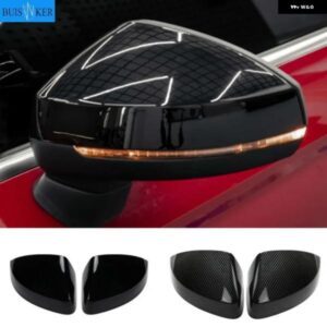 アウディ ブラックサイドミラーキャップカバー A3 S3 8V RS3 2013-16 2018 2017 2019 交換パールブラック