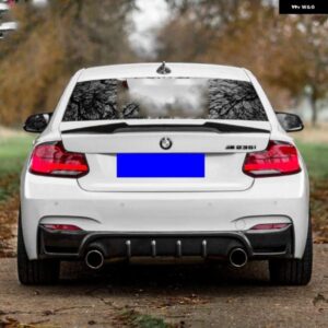 BMW M4 スタイル ブラック リアルーフ スポイラー トランク リップ ウイング F22 スポイラー 2 シリーズ クーペ F87 M2 220I M235I 228I 2014 - 2019