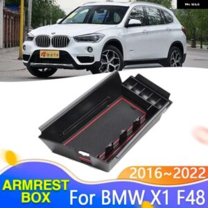 BMW セントラルアームレスト収納ボックス X1 X2 F48 2016-22 LHD オーガナイザーコンソールカーグッズ