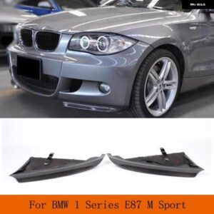 BMW カーボンカーフロントバンパー リップスプリッターエプロンフラップ 1 シリーズ E87 M TECH M スポーツバンパー 2007-2011 レーシング スポイラー